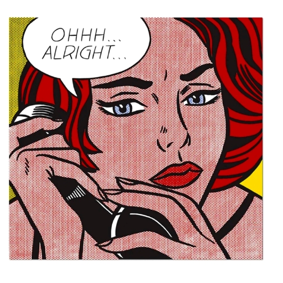 ❤️BUY 2 GET 1 FREE  Roy Lichtenstein Ohhh... Alright... Sticker - Picture 1 of 5